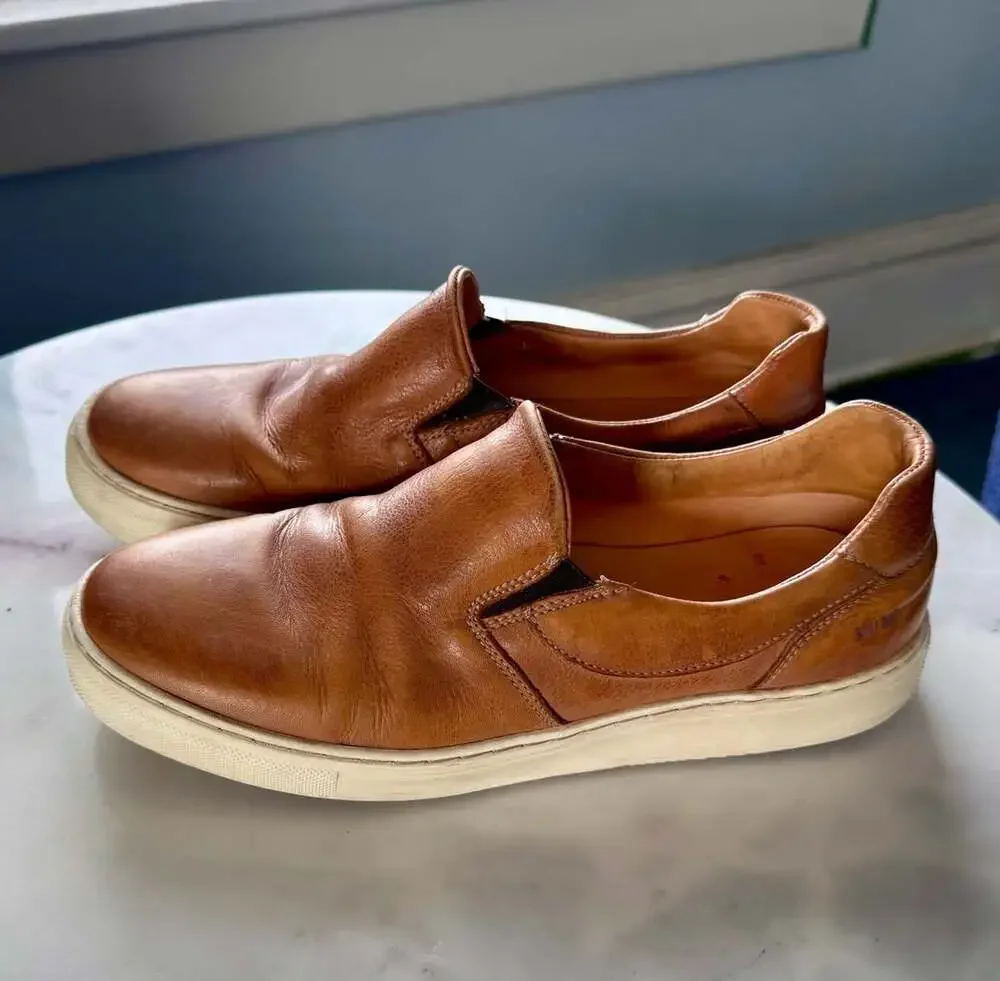 Bed Stu Hermione Slip-On Sneaker Tan Rustic Mason Leather 7